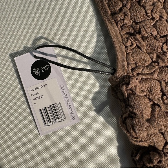 NWT Arcaa Mila Reversible Textured Maxi Dress - Cacao Size S - Picture 4 of 6